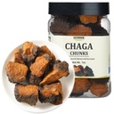 Premium Chaga Mushrom Chunks 7 Oz/199g, Vybraný prírodný čaj Chaga Mushroom,100% Sibírsky Wild Harvested.