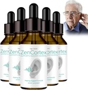 Tinitus úľava pre zvonenie ucha, Zencortex Cortex kvapky do ucha, Zencortex pre Tinnitus, pomáha s bubienkom zdravie, podporuje sluchové jasnosť, fľaša pre 30 dní (5 balenie)