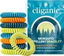 Cliganic 25 Pack Mosquito Repelent Bracelets pre dospelých a deti - Prírodné kapely bez DEET, individuálne zabalené
