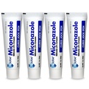 Globe (4 balenia) Mikonazol Nitrovať 2% Antimykotický krém, Cures väčšina športovcov nohy, Jock svrbenie, Ringworm a viac. 1 OZ Tuba