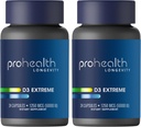 ProHealth 2-Pack Vitamín D3 Extrémne (50,000 IU, 24 kapsúl Každá) Pomáha zvýšiť a podporiť zdravé kosti a imunitný systém 