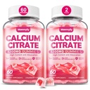 Dusičnan vápenatý 1200 mg pre dospelých: Ultimate Absorbtion Calcium Supplement for Women & Men - Easy to Digest, Vegan, Non-GMO, Gluten Free - Natural Strawberry Flavor
