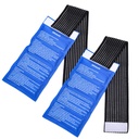 Gél ľad studené balenia - (2-Piece Set) Soft Reusable Cold/Hot Compress, Poskytuje Alleviate bolesti kĺbov a svalov. Flexibilná terapia z zranení - rameno, chrbát, kolená, krk, členok a viac.