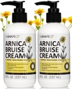 Reshape+ Arnica Bruise Relief Topický krém na modriny, opuchy, & sfarbenie na koži, prírodná starostlivosť o pleť Homeopatická Arnica Lotion W/vitamín K, Horse Chestnut, & Collagen, 8 Fl Oz (2-Pack)