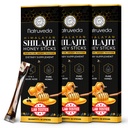 Himalájsky šilajit Honey Sticks for Men & Women - 75% + Fulvic Acid & Trace Minerals - Raw Honey, Saffron & Himalajit Shilajit Resin - Stamina, Performance & Energy Support - (Pack of 30)