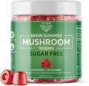 FIOR Prirodzene Huba bez cukru Gummy Total Mushrom Blend Supplement, 60 Gróf, Multi Mushrom Complex, Lions Mane, Chaga, Cordyceps, Reishi, Turkey Tail, Maitake, Shiitake, King Trumpet