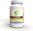 Priorita 1 Vitamíny 5- MTHF 1mg Doplnkové folát Biodostupná aktívna forma Vitamín B9 120 Vegetariánske kapsuly [6]-5-metyltetrahydrofolát Metylácia