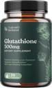 Glutatión Tabletky na bielenie pleti pre mužov a ženy - Pure GSH Supplement 500 mg s prírodným mliekom Thitle Extract Silymarin - Antioxidant podpora ALA - Boost imunitný systém podľa prírody