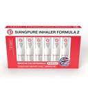 Siang Pure Aromaterapia Nosový inhalátor - Chladiaci mentol, mäta pieporná a eukalyptový olej - alergia, kongescia a sínusová úľava (6 balení)