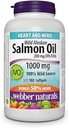 Webber Naturals Wild Aljašský lososí olej Softgel, 200mg 180 Počet