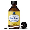 Baar Products - Toelieva Antimykotický roztok - 25% kyseliny nedecylénovej, organický olivový olej, Grapefruitový extrakt zo semien - maximálna sila - Fights Fungus Under & Around Toenails - 2 oz