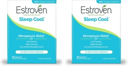 Estroven Sleep Cool pre menopauzu Relief, 30 Ct, podpora spánku doplnok s klinicky preukázanými zložkami k uľaveniu príznaky menopauzy plus nočné potenie a úľavu horúceho flashu, bez drog a bez lepidla