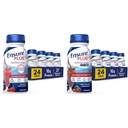 Uistite sa, Plus výživa pretrepať s 16 Grams proteínu a zabezpečiť Plus výživa pretrepať s vláknami, 16 Grams proteínu, náhrada jedla Tekutina, mlieko čokoláda, bezlepkový, 8 Fl Oz (Stock of 24)