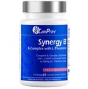 CanPrev Synergy B Complex s L-Theanine 60 Kapsule 30-Day Supply - Podpora Mental Relaxation, Zlepšenie energie, kognitívne jasnosť a podpora tela a mysle - Vegan, Non-GMO a Gluten-Free