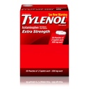 Tylenol Extra sila Acetaminofén Caplets, 500 mg, úľava od bolesti a horúčka Redukcia bolesti hlavy, bolesť chrbta, bolesť zubov, mentálne kŕče a bolesť, cestovanie-priateľské balenie, 2-caplet Pouchy, 50 Počet