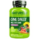 NATURELO Jeden denný multivitamín pre ženy 50+ (bez ironu) - Menopauza Podpora pre ženy nad 50 - Celo Jedlo Supplement - Non-GMO - No Soy - 120 Kapsule - 4 mesiace Zásoba