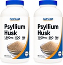 Nutricost Psyllium Husk 1500 mg; 500 kapsúl (2 fľaše)