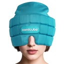 Migréna & Bolesť hlavy Relief Ice Cap, 2 hodiny Dlhá trvajúca studená terapia Opotrebiteľné & umývateľná forma Prispôsobenie Ice Hat pre Sinus & Stres Relief, Puffy Eyes, Ťažké migrény, Chemo