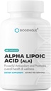 Alpha Lipoic Acid 650mg, podporuje antioxidant zdravie a celkové zdravie, podporuje celkové zdravie a wellness, ALA 60 Kapsule - Made in USA - Vegan, Non-GMO, Gluten Free