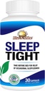 Rise-N-Shine Sleep Tight Supplement with 5 HTP, Horčík, GABA a L-Theanine - for Women and Men - 30-Day Supply (30 kapsúl)