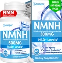 NMNH (Dihydronikotínamid mononukleotid) NMN Alternative Supplement, 500 mg per Serving NAD Supplement to Boost NAD+ Úrovne, pre Anti Aging, Energy, Imunita, Focus, 60 Vegánskych kapsúl