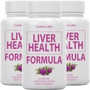 (3 balenia) Pečeň Zdravie Formula, Čistiť, Detox, Flush, Oprava Mastné Pečeň podpora, s Artičok, Mlieko bodliak, Púpava, Beet, Berberine, Pure Natural Superstar Research, Vegan Kapsule Supplement