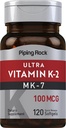 Piping Rock vitamín K2 MK7 
