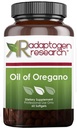 Olej z Oregano Softgels - Oregano olej doplnok s vysoko koncentrovaným karvatrol - podporuje čistenie sietnice - malé pilulky (60 softgels) zlato