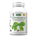 ANDREW LESSMAN Ginkgo Biloba 120mg - 180 Kapsule - Štandardizovaný extrakt na udržanie toku kyslíka a živín na palivo mozgu. Podporuje mozog, pamäť a kognitívne funkcie. Žiadne prídavné látky