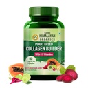 Himalájske organické látky Organické kolagén Builder pre vlasy a kožu s biotínom a vitamínom C (60 kapsúl)
