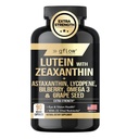 Luteín a Zeaxantin doplnky - Advanced Očné vitamíny s astaxantínom, Omega 3, Resveratrol, čučoriedky, Lycopene, Quercetin, Ginkgo Biloba, Vitamín D