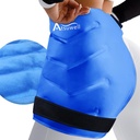 Atsuwell XL Hip Ice Pack Wrap, Gel Cold Pack pre Hip starostlivosť, opakovane použiteľné Ice Pack pre Hip Replacement, Soft Plush Linded Cold Compress pre Hip, Koleno, Back, Blue