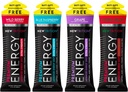 NewTrition® Extra Strength Energy Shots, 250mg Kofeín Energy with Vitamin B & Amino Acides, Sugar-free Vitamin Energy Shot, Zero Calorie Focus & Stamina Booster, 1.7 fl oz (Stock of 4, 4 flavors-Mixed-1)