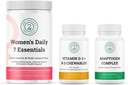 Denné 7 esencií pre ženy, vitamín D3 + K2 Žuvačky a adaptogénny komplex