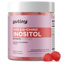 Myo-Inozitol & D-Chiro Inozitol Gummy, vitamín B6 B12 a folát pre ženy, Vegan, bez cukru, Jahodová chuť, 60 grófov