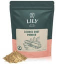 Lily z Valley Licorice / Liquorice Root Powder - Ground Mulethi Zdroj z Indie - Prírodné sladidlo - Vegan & Gluten-free - balené v odolnom vrecku (16oz, 453g)