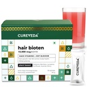 Cureveda Curveda Grow Plant Based Biotin 10000 Mcg Powder Supplement for Unisex, Benefits Healthy Scalp and Hair Growth, No Added Sugar, Natural Pomegranate Arvour 150 g (Pack of 1) Grow-1