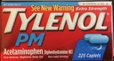 Tylenol PM Extra sila Caplets (225 ct.) (2 balenia)