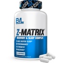 EVL Post cvičenie zotavenie doplnok - horčík a zinok - ZMatrix zinok horčík aspartát svalového zotavenie doplnok pre podporu spánku a svalového zdravia