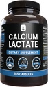 Pure Original Ingredients Calcium Lactate (365 Kapsule) No Magnézium Or Rice Fillers, Always Pure, Lab Overified