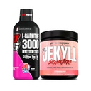 PROSUPPS L-karnitín 3000 Stimulant Free Liquid Shots (Berry) Dr Jekyll Signature Intense Focus, Energy & Pumps Pre-Workout Powder (Jahoda)
