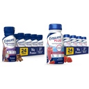 Uistite sa, vysoko proteínové mlieko čokoláda výživa Shake s vlákninou, 24 balenia & Plus jahodová výživa Shake, jedlo náhrada Shake, 24 balenia
