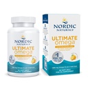 Nordic Naturals Ultimate Omega in Fish Želatína, Citrónová aróma - 60 Soft Gels - 1280 mg Omega-3 - High-Potency Fish Oil Supplement - EPA & DHA - Podporuje zdravie mozgu a srdca - non-GMO - 30 Servisov