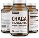 100% Real Wild Chaga Huba & Aged Black Cesnak Powder Capsules 