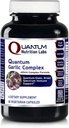 Quantum Nutrition Labs Quantum Cesnak Complex - Cesnak Allicin Doplnky, Cesnakové pilulky, Allicin extrakt, Cesnak extrakt, Organické Cesnakové kapsule, Imunitná podpora - 60 Vegetariánske kapsule