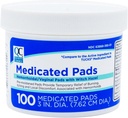 Kvalitná voľba Hemorhoidal Pads Medikované chladiace Relief 100 Počet