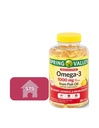 Jar Valley Omega-3 z rybieho oleja, 1000 mg, 120 gróf + STS Sticker.