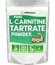 XPRS Nutra L Carnitine L Tartrate Powder - Premium Pure L Carnitine Tartrate - L-karnitín - Vegan Friendly Bulk L Carnitin Powder - Amino Acid Supplement (4 Ounce)