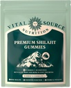 Vital Source Nutrition - Premium Shilajit Gummies - Bone, Brain, Energy & Vitality Support - Himalayan Organic Shilajit - Vegan, Gluten-Free & Halal - Letné melóny - 60 Gumies - 30 Servings