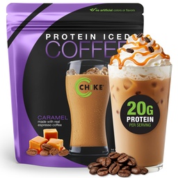 Chike Caramel High Protein Iced Coffee, 20 G Protein, 2 Shots Espresso, 1 G Sugar, Keto Friendly and Gluten Free, 14 Servings (14,3 Ounce)
